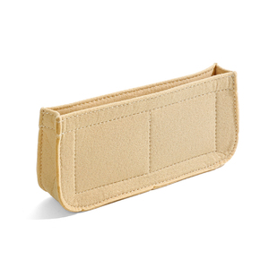 Bolsa de Maquillaje Cuadrada de Fieltro Beige Clásica, Bolsa de Viaje para Artículos de Aseo, Organizador, Monedero, Capacidad de 200 ml, Plegable, Juego para Sala de Estar - Product Image 5