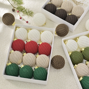 <span class=keywords><strong>Bolas</strong></span> <span class=keywords><strong>de</strong></span> <span class=keywords><strong>Navidad</strong></span> Tejidas <span class=keywords><strong>a</strong></span> <span class=keywords><strong>Crochet</strong></span> Hechas <span class=keywords><strong>a</strong></span> Mano, Adornos Decorativos para Árbol <span class=keywords><strong>de</strong></span> <span class=keywords><strong>Navidad</strong></span>, Estilo INS, Decoración para el Hogar - Product Image 2
