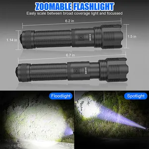 Camping lamp promotional flashlights torches xhp160 high power laser long distance hunting flashlight
