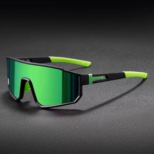 Lunettes de soleil tendance UV400 en polyester pour sports de plein air - Cool pour hommes et femmes, cyclisme, course à pied, conduite, moto, pliables, imperméables - Product Image 4