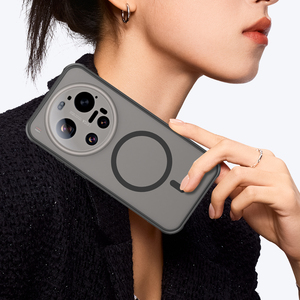 Per Xiaomi 17 15 Pro Max, Nuova Custodia Magnetica Smerigliata Semi-trasparente, Cover Rigida Opaca Antiurto - Product Image 3