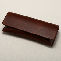 Vente en gros d'usine Huicheng HC-67 Étui à lunettes en PU à motif uni 6 pouces+, plusieurs styles, boîte de rangement, étui de luxe en cuir souple