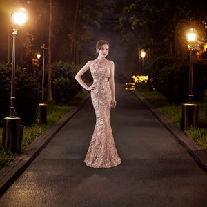 Женское длинное вечернее платье для свадьбы - Product Image 2