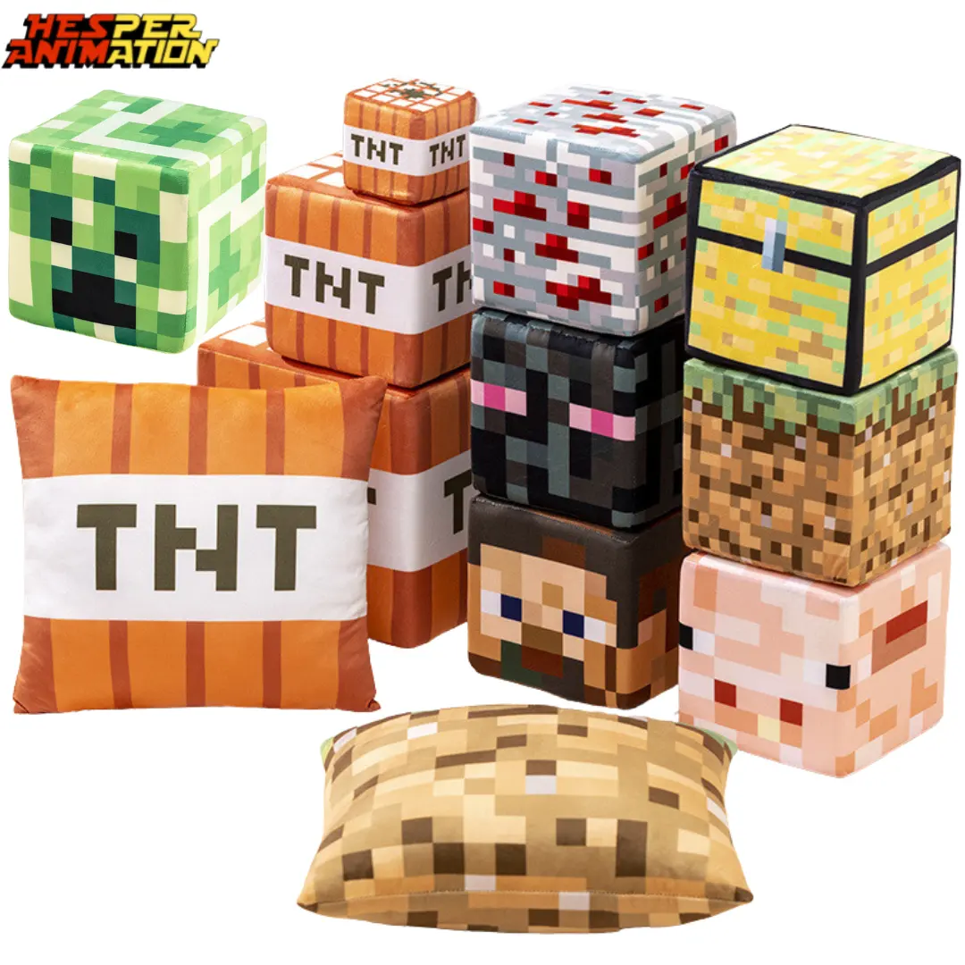 10 Stijlen Pluche Peluche De Minecrafted Cartoon Multi-Kleuren Kubus Kruiper Knuffel Knuffels Minecrafts Pluche Speelgoed