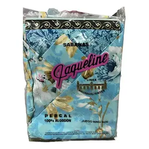 Juego de Sábanas King Size 100% Algodón, Colores Surtidos, Estampado con Motivos Vegetales, Ropa de Cama para Adultos, Clásico, para Todas las Temporadas - Product Image 5