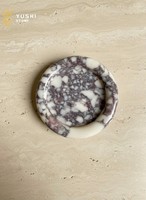 Plateau en marbre Calacatta Viola de luxe moderne YUSHI, plaque décorative en pierre naturelle esthétique pour projets de design haut de gamme