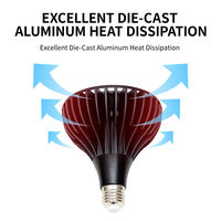 Lampe de culture LED 32W en aluminium Par38 pour plantes en pot, spectre complet pour fleurs et légumes