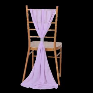 Nouveauté 2023 : Nœuds de chaise lavande personnalisés, élégants pour banquets - Product Image 1