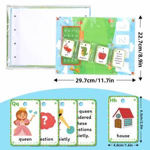 Fournitures pour l'école à domicile, maternelle, préscolaire, 104 pièces, jeux d'apprentissage des phonèmes et des phrases pour les tout-petits, les élèves de la 1ère et 2ème année - Product Image 6