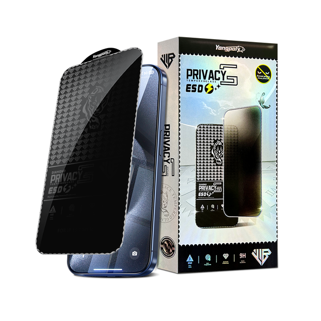 Luxury Diamonds Anti-Spy 9H HD Privacy Cutlace Tempered Glass Protective Film for Iphone 12 13 14 15 16 Pro Max Screen Protector