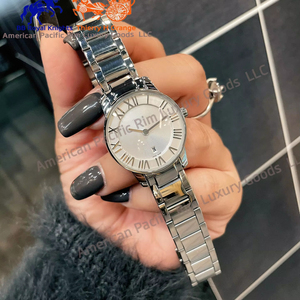 Ti2fany Elegante Reloj Analógico con Cristal de Zafiro y Diamantes en Triángulo Invertido, Diseño Simple y Elegante - Product Image 1