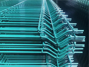 3D cong ngoài trời mạ kẽm bột & <span class=keywords><strong>PVC</strong></span> tráng hàn dây lưới hàng rào màu xanh lá cây đường sắt vườn hàng rào với 3D mô hình dịch vụ - Product Image 6