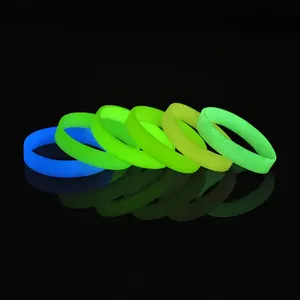 Promotional Embossed Silicone Bracelet Basketball Rubber Bracelet With Logo Glow Luminous Silicone Wristband