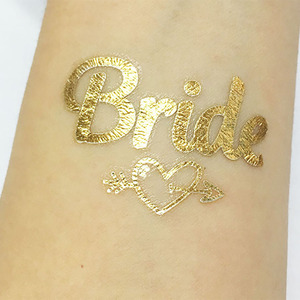 Tatuaggio Temporaneo per il Corpo con Foglia d'Oro a Trasferimento d'Acqua, Molto Popolare per Addii al Nubilato - Product Image 6
