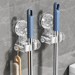 Soporte de Pared para Mopa, Rectangular, Sin Perforaciones, Adhesivo Fuerte, Universal, Material PP, para la Prosperidad Familiar - Product Image 2