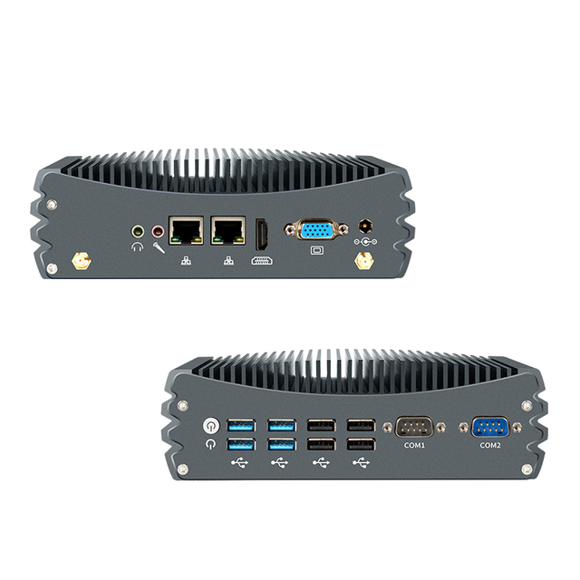11th Gen Intel I7 1165G7 Fanless Industrial PC Iris Xe Graphics Dual LAN 2COM 8USB Mini PC Embedded Box Computer Win 11