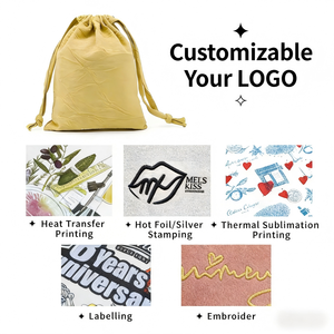 Bolsa <span class=keywords><strong>de</strong></span> Lona <span class=keywords><strong>de</strong></span> Algodón con Cordón Doble y Logotipo Personalizado Honwee, Bolsa para Zapatos con Cordón - Product Image 3