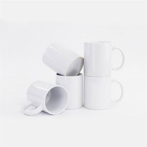 แก้วกาแฟเซรามิกสีขาวคลาสสิกขนาด 350 มล. พร้อมหูจับ ขายส่ง รับทำโลโก้ตามสั่ง ของขวัญธุรกิจ สำหรับงานซับลิเมชั่น - Product Image 1