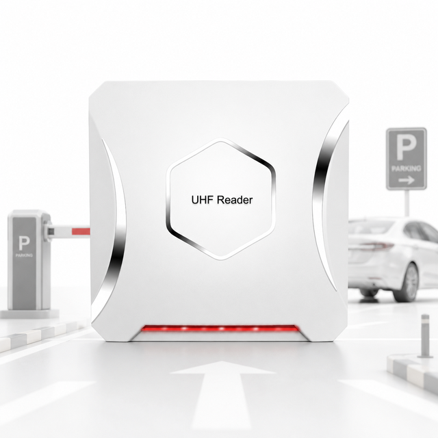Long Range 20m 9dbi Integrated Antenna Wiegand Relay Output Outdoor UHF RFID Reader ABS Material for Parking Lot Access Control