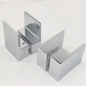 Kenop tarik jari persegi kuningan to Back-to-Back dipoles krom pintu kaca Pancuran buatan Tiongkok - Product Image 4