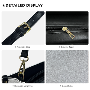 Borse a Tracolla in Pelle Impermeabili Pieghevoli di Alta Qualità per Donne, Design '<span class=keywords><strong>I</strong></span> <span class=keywords><strong>Am</strong></span> Girl' Stampato, Borsa Messenger Personalizzata per Affari - Product Image 3