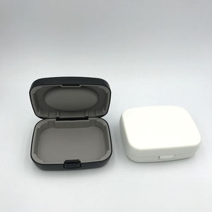Boîte de rangement pratique pour aides auditives, noir et blanc, en ABS, HappyHearing, kits BTE/CIC/FP, étui de transport pour aides auditives - Product Image 4