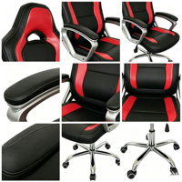 Chaise de jeu ergonomique haut de gamme pour joueur de jeux vidéo, avec accoudoirs à bielles, personnalisable, pour la course et l'ordinateur, vente en gros, économique