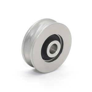 Roue de guidage à rouleaux en acier inoxydable tout métal S625RS en gros avec rainure en U, roulement à billes à gorge profonde 5*25*8mm - Product Image 2