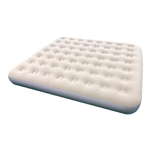 Colchón Inflable para Camping 200x180x25cm, Cama Inflable para Tres Personas, Plegable, Rectangular, Superficie Aterciopelada Marrón, para Viajes al Aire Libre - Product Image 2