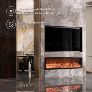 <span class=keywords><strong>Chimenea</strong></span> Eléctrica <span class=keywords><strong>Decorativa</strong></span> MEISU.CH con Llama Realista, Inserto de Leña Artificial, Pantalla de Imitación - Product Image 3