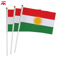 2026 Sport Kurdistan Décoration drapeau national Collier Porte-clés Capes Coques de téléphone pour événements sportifs
