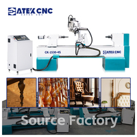 Tour à bois CNC à quatre axes avancé avec un broche multifonctionnel pour le fraisage et la gravure 3D