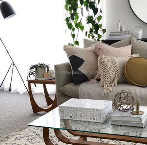 Magnifique boîte à bijoux en velours imprimé avec incrustations de résine/os faites à la main, élégante boîte de rangement décorative pour bagues, artisanat Kiswah - Product Image 2