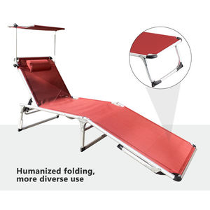 Tumbona Plegable de Aluminio con Respaldo Ajustable, Tela Oxford 600D, Ligera y Portátil, para Playa, Camping y Aire Libre - Product Image 4