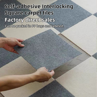 Self Adhesive Floor Carpet Tiles 30*30 cm Carpets and Rugs Anti Slip Peel and Stick Carpet Mat for Living Room