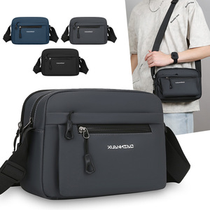 Xuanmeio Men's Shoulder <b>Bag</b> Gray Black Dark Blue Portable Crossbody <b>Bag</b> For Everyday Use Summer 2026 - Product Image 1