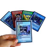 Cartes à collectionner en papier imprimées sur mesure, cartes de jeu Pixel Art, fabrication OEM ODM directe d'usine, jeu de cartes à collectionner TCG, écologiques et personnalisées