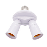 Adaptateur de douille d'ampoule E26 Splitter 1 à 3 têtes Support de lampe Angles réglables Convertisseur de base à vis moyenne