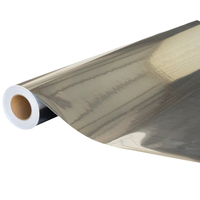 Vinilo Autoadhesivo de Fábrica JiuJiu, Rollos de Vinilo para Corte, Película Decorativa PET Dorada/Plateada para Plotter de Corte