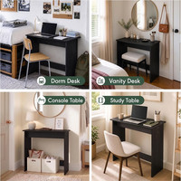 Bureau d'ordinateur compact et multifonctionnel pour salon, chambre et cuisine