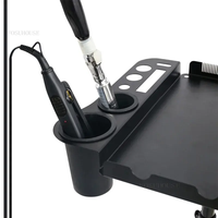 Chariot de coiffure portable U-T30 avec plateau de salon et support à outils pour extensions capillaires