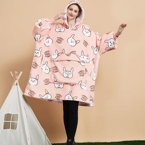 China Factory Winter Warming Giant Hooded Wearable <strong>Blanket</strong> <strong>Hoodie</strong> Sherpa Fleece Ultra Plush <strong>Cosy</strong> Oversized Adult Hooded <strong>Blanket</strong> - Product Image 1