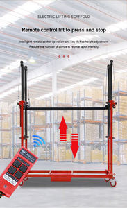 Portable Palans manuel 4 mètres installation toit alimenté par batterie électrique Mobile échafaudage plate-forme échafaudage ascenseur - Product Image 4