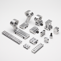Support de viseur laser en aluminium 7075 poli, usiné à haute vitesse pour pièces de précision