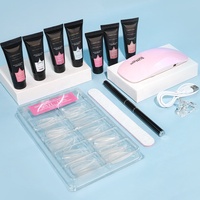 Offre Spéciale 27 couleurs solide constructeur dur UV Gel Kit d'extension d'ongle Poly Gel lampe UV renforcer le constructeur d'extension d'ongle dur