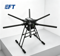 Kit de châssis d'hélicoptère hexacoptère pliable léger EFT X6120, conception modulaire, capacité de charge de 6 kg, plateforme industrielle