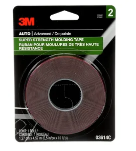 3M Super Strong Molding Tape 1.27 cm X 4 64 Meters High Strength Double Sided Tape