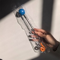 Maillet à balle de friction à double tête en caoutchouc de silicone, instruments de sonothérapie de haute qualité pour la méditation, prix de gros
