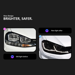 Feux avant Demillon 2018-2020 pour Volkswagen <span class=keywords><strong>Golf</strong></span> High 7.5, feux à LED avec clignotants dynamiques, 12v 55w - Product Image 2