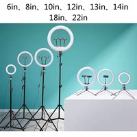 Lampe annulaire LED de gros pour usine, éclairage de beauté portable pour diffusion en direct, photographie, maquillage, lumière d'appoint LED pour selfie